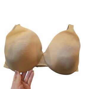 Cacique Lightly Lined Tan Full Coverage Underwire Bra Sz 38F